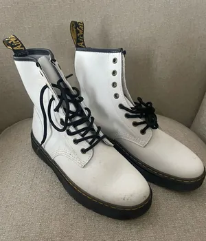 Doc Martens ZAVALA Combat Boot, white , S53, Sz 9 thumbnail 1