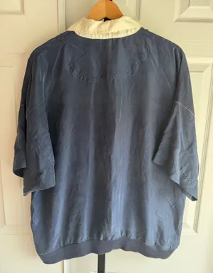 Christian Dior Monsieur Vintage 90s Polo Shirt Men's 100% Silk Size: L thumbnail 2