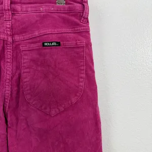 Rollas Original Straight Leg Pants Womens 26 Pink High Rise Corduroy 26x28 thumbnail 7