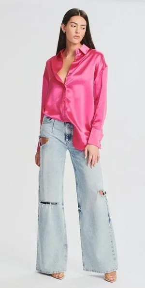 SER.O.YA Mel Top In Hot Pink thumbnail 1