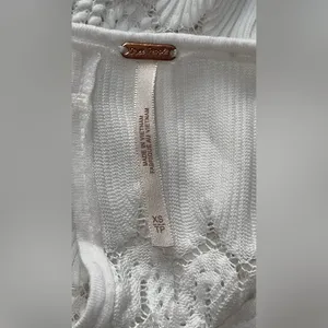 Free People Cream Lace Detail Blouse thumbnail 9