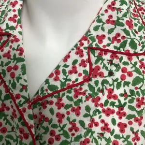 Roller Rabbit Holly Berry Christmas Pajama Top thumbnail 2