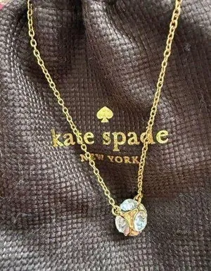 Kate Spade New York Gem Ball Pendant Gold Necklace thumbnail 1