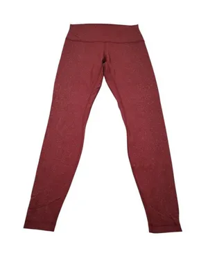 Lululemon HR Align Pant 28" Engineer Print City Camo Chianti Red Size 8 Leggings thumbnail 1