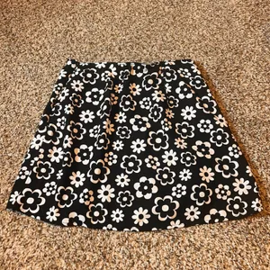 Hollister‎ California Black White Floral Print Ultra High Rise Mini Skirt thumbnail 6