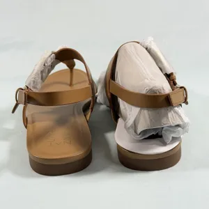Naturalizer Size-10M Womens Taylor T-Strap Slingback Flat Sandal Tan Leather‎ thumbnail 7