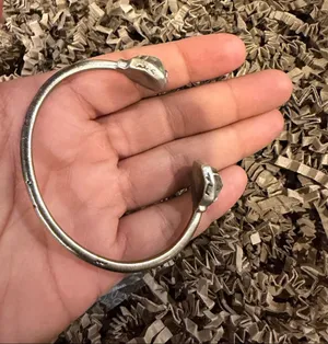 Kendra Scott Gold Open Cuff Bracelet with Pale Green Stones thumbnail 1