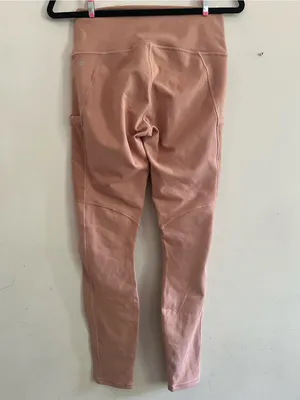 Fabletics Beige PowerHold High Rise Leggings Medium Pilates Neutral thumbnail 3