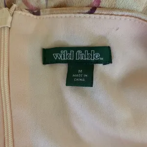 Wild Fable Pink Velvet Floral Print Slip‎ Dress Mini Spaghetti Strap Medium thumbnail 3