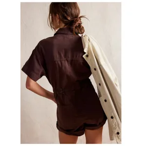Free People We The Free Marci Cuffed Shortalls Size XS thumbnail 2