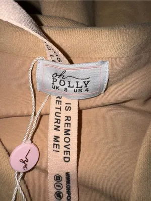 Oh Polly Beige Cropped Sweatshirt & Drawstring Joggers Set thumbnail 7