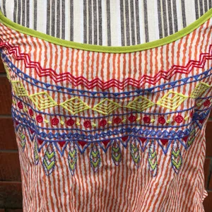 💜Striped embroidered crop top Size XS thumbnail 5