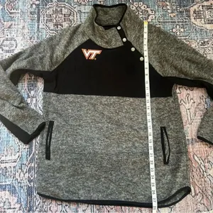 Gameday Couture Women's Virginia Tech Quilted Panel Snap Up Pullover Sweatshirt thumbnail 8