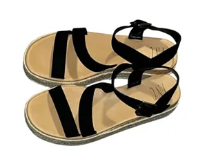 INC Black Espadrille Platform Sandals Size 8.5 thumbnail 1