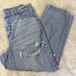American Eagle Curvy 90s Straight Jeans Size 18 Regular Distressed Stretch thumbnail 6