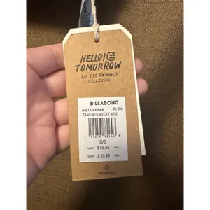 NWT Billabong Tanlines Avery Mini Swim Top Purple Size Small Padded thumbnail 3