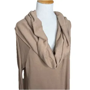 Daytrip Light Brown Cowl Neck Oversized Sweatshirt Size Large Womens thumbnail 2