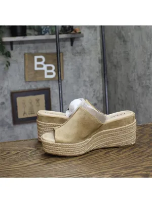 NWT Lifestride Platform Wedge Sandal Slip-On Biscotti Beige Brown 7.5M thumbnail 14