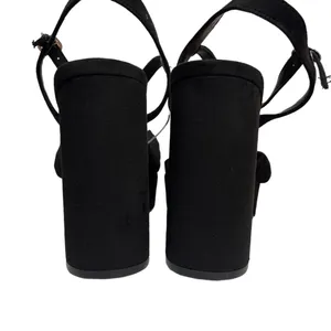 A New Day Black Riah Open Toe Ankle Strap Block Heels Size 9.5 Women’s NWT thumbnail 6