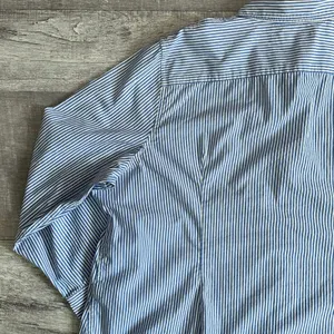 JCrew Cotton Stretch Slim Fit Poplin Shirt Womens 22 Button Up Blue Stripe AW239 thumbnail 6