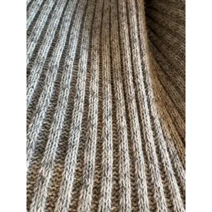 Urban Outfitters Grey Marled Ribbed Knit Cropped Crew Neck Sweater Womens Large thumbnail 3