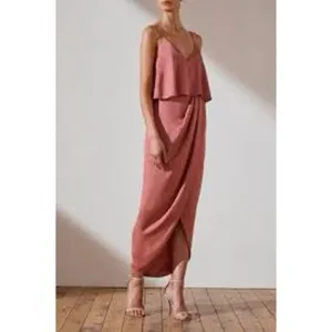 Shona Joy nwot LUXE COCKTAIL FRILL DRESS - ROSE thumbnail 2