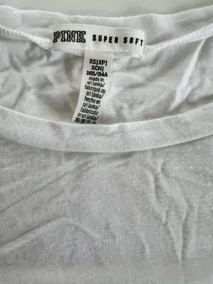 PINK Victoria's Secret white t shirt thumbnail 3