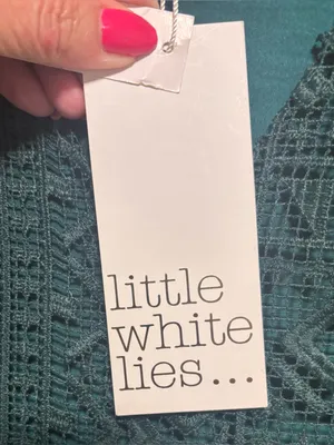 NWT Urban Outfitters Little White Lies Green Lace V-Neck Babydoll Mini Dress thumbnail 9