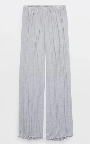 NWT Aerie Real Soft® Rib Trouser Grey PJ. Size XXL thumbnail 1