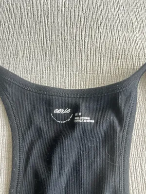Aerie Black Tank Top thumbnail 2