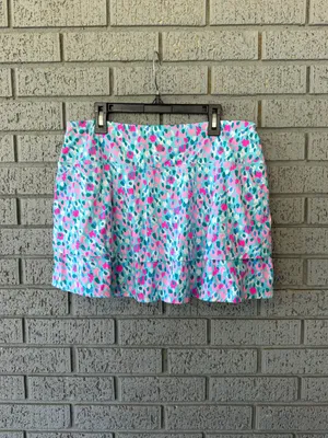 Lilly Pulitzer Luxletic Adlai Skort Multi Hottie Dottie Size Large Tennis Golf thumbnail 3