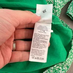 J crew long sleeve tie waist green floral cotton shirtdress size XS thumbnail 10