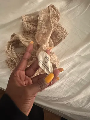 Urban Outfitters Cream lace textured bralette thumbnail 3