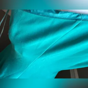 NEW Eliza J Asymmetrical One-Shoulder Dress Women's‎ Turquoise Sleeveless 14 thumbnail 6