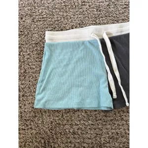 Lagaci Women's Light Blue Gray White Pajama‎ Shorts Size Medium thumbnail 2
