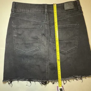 American‎ Eagle 2 Pc Bundle Black High Rise Mini Skirt 6 & Top Med Western Boho thumbnail 9