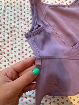 lululemon athletica Ribbed Scoop Tank in Lavender Purple thumbnail 2