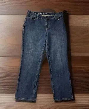 L.L. Bean Bean Straight Leg Favorite Fit Denim Jeans Women's Size 14‎ Cowgirl thumbnail 1