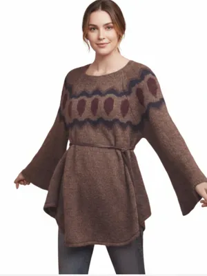 ANTHROPOLOGIE Mohair Wool Blend Sleeping On Snow Sweater-Tunic Women S Boho NWT thumbnail 2