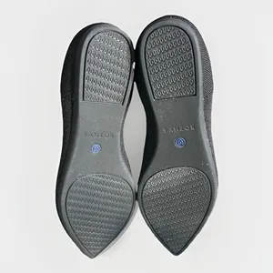 Rothy's The Point Black Solid Flat Slip On Shoes Size 7 EUC thumbnail 9