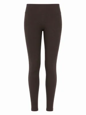 HUE Ultra Leggings With Wide Waistband in Brown Size Medium New thumbnail 2