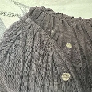 BCBGMaxAzria Dark Brown Gold Swiss Dot Strapless Party Dress - Size M thumbnail 11