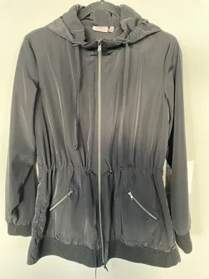 Lotus Women's Full-Zip Hooded Windbreaker Black Size 4 thumbnail 1