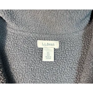 LL Bean Women's Black Gray Colorblock Half Zip Pull‎ over Jacket Size XL thumbnail 3