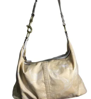 Coach Hampton F10699 signature Shoulder Bag thumbnail 2
