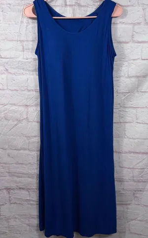 Women’s Royal Blue Sleeveless Maxi Dress Size Large thumbnail 1