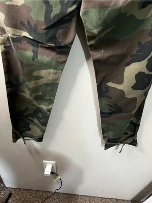 TRAVE Dakota The Big Battle Green Camo Relaxed Trouser Tie Ankle Pants thumbnail 11