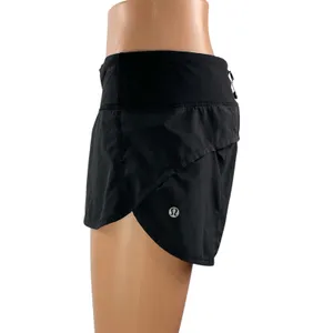 Lululemon Speed Up Women's Black Knit Activewear Athletic Running Shorts Size S thumbnail 2