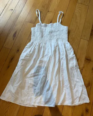 Universal Threads White Smocked Mini Sundress - Size Small - C1-319 thumbnail 1