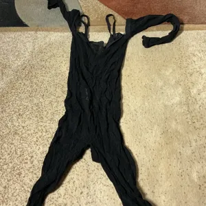 Leg Avenue Fishnet Long Sleeve Bodysuit Women OS Black Goth Rave Sheer Lingerie thumbnail 7